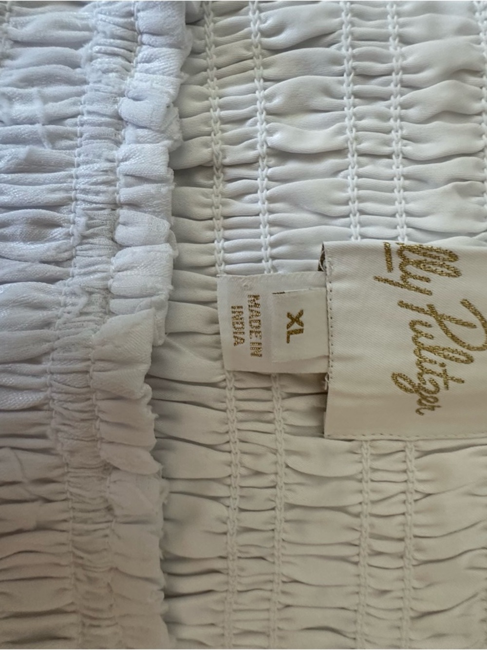 LILLY PULITZER Hadly Smocked Bodice Maxi Dress Resort White Crepe Swirl  XL $248 - Picture 15 of 15